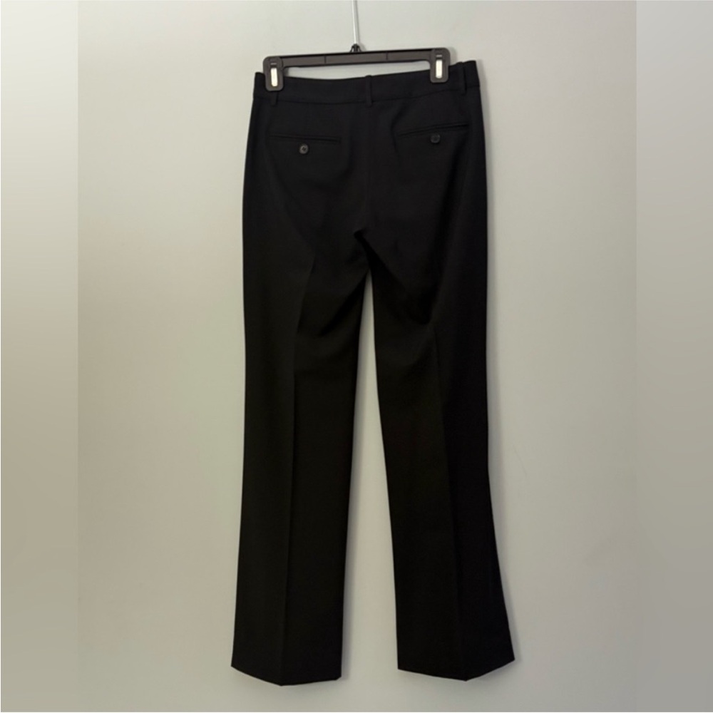 Theory Black Wool Flare Dress Pants Tailored Career Trousers Size 0 Made in USA - Picture 7 of 12